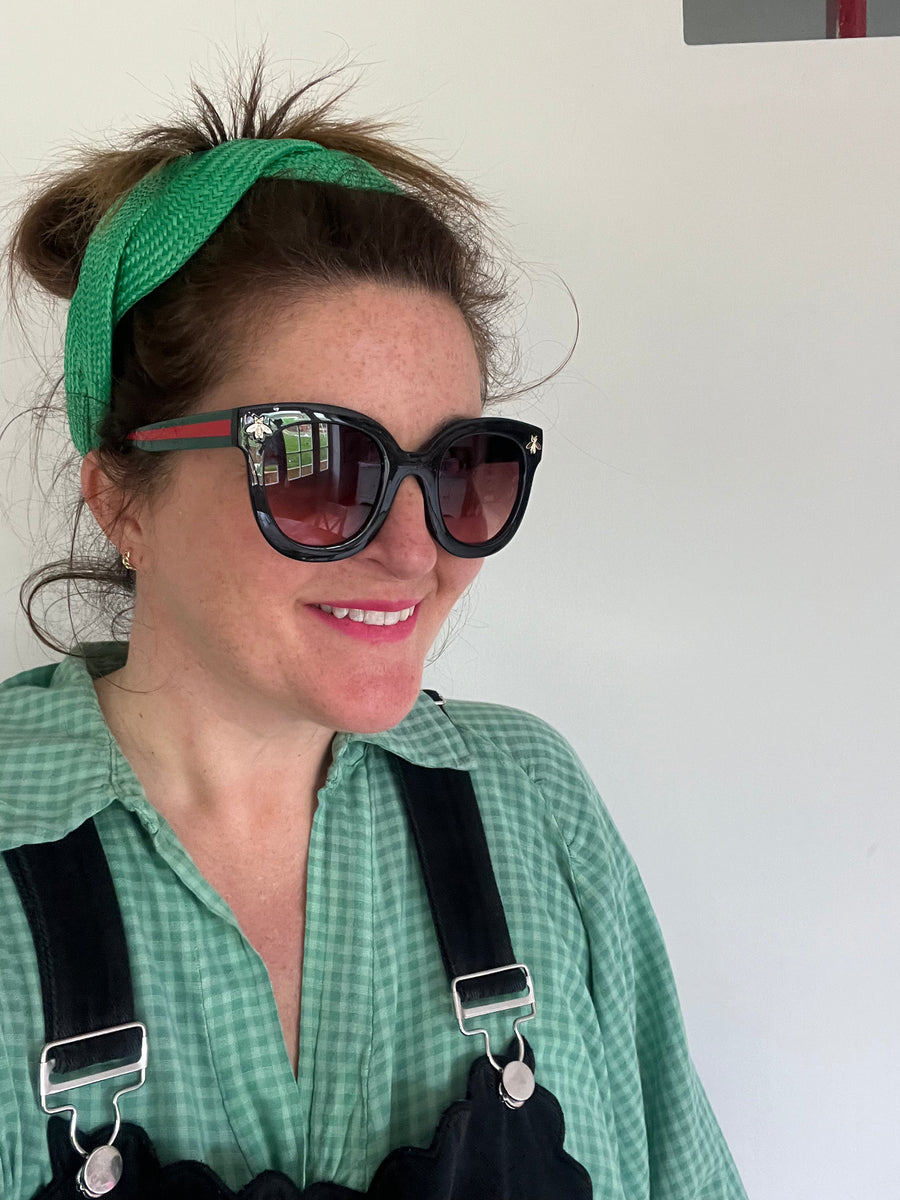 Gold 2024 bee sunglasses