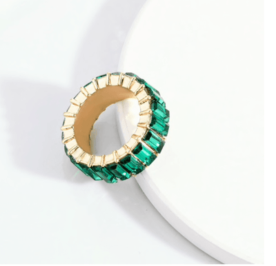 Emerald Green Chunky Ring Ring TLM Edit 