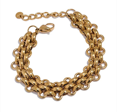 Gold Plate Waterproof Chain Bracelet TLM Edit 