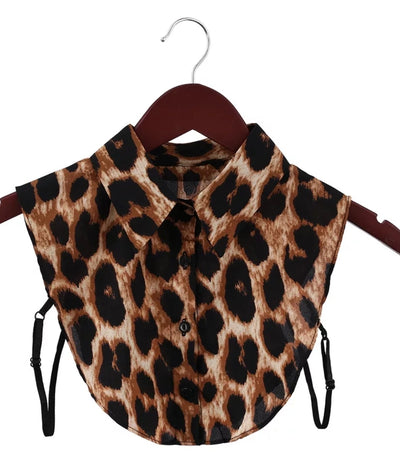 Leopard Print Faux Detachable Collar Collar TLM Edit 