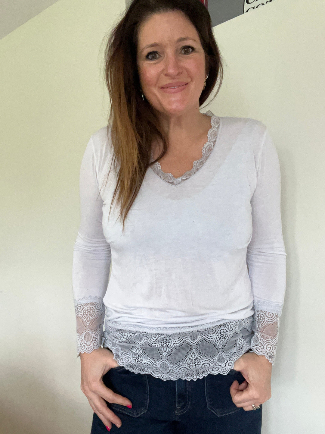 ●FLARE UP● Drape Layered TShirt FL131White FL-131_White Drape Layered T-Shirt (FL-131_White) - FLAREUP | 60% - Asian