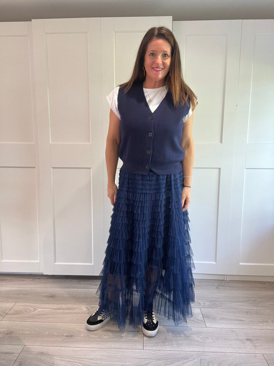 スカート big volume tulle skirt navy bibiy epine big volume tulle skirt navy bibiy epine