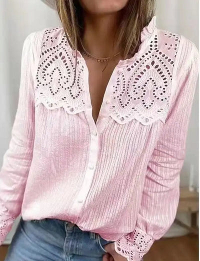 Pale Pink Broderie Layering Blouse Blouse TLM Edit 