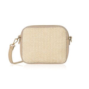 Taupe Woven Cross Body Bag TLM Edit 
