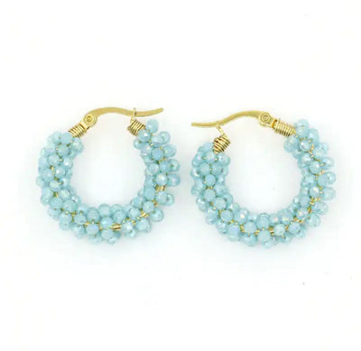 Turquoise Beaded Chubby Hoops TLM Edit 
