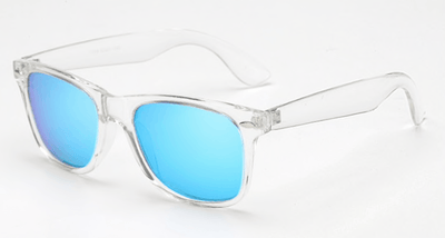 Blue Mirrored Wayfarer Sunglasses Sunglasses TLM Edit 