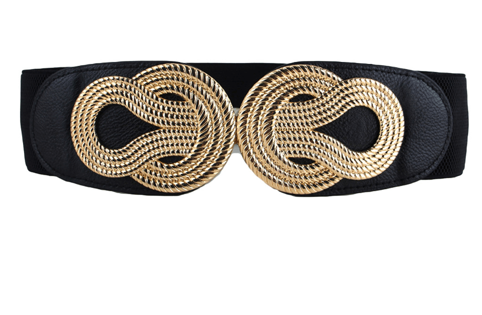 The Cassie Black Stretch Waist Belt