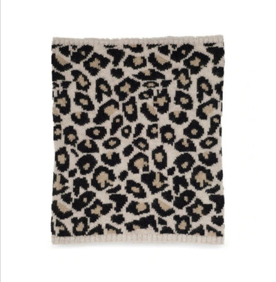  100% Cashmere Leopard Print Snood - Original Somerville Scarves TLM Edit