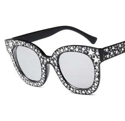 Mirrored Black Elton Sunglasses TLM Edit 