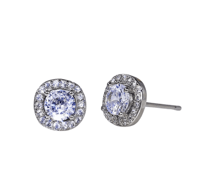 Pave Diamond Cubic Ziconia Small Stud Earrings Earrings Ashiana 