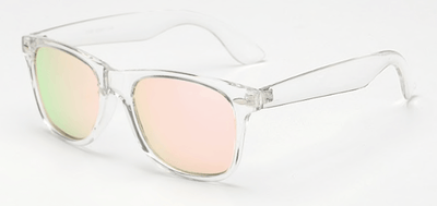 Rose Gold Mirrored Wayfarer Sunglasses Sunglasses TLM Edit 