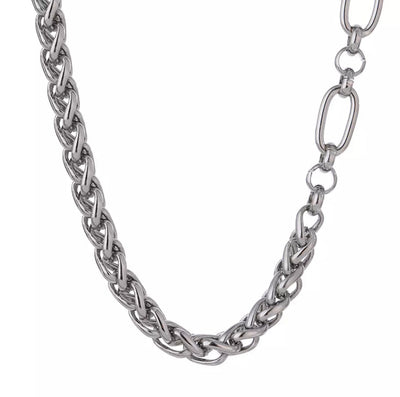 Silver Chunky Chain Necklace Necklace Ashiana 